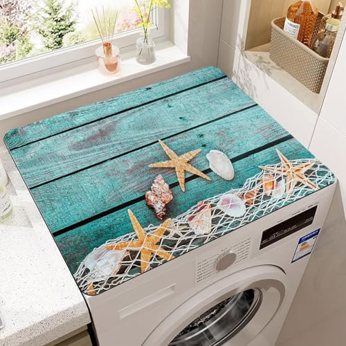 YeahBoom Cubierta Superior para Lavadora y Secadora,60 x 60 cm Cubierta para Lavadora,Funda para Lavadora,Funda Antipolvo para Lavadoras,Secadoras,Cocinas,Autocaravanas,Baños