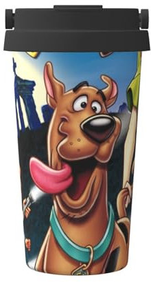 Scooby Doo Yeti-Style Tazza da viaggio – 500 ml in acciaio inox, doppia parete isolata sottovuoto, conservazione del caldo e del freddo