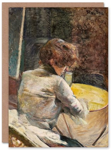 Artery8 Toulouse Lautrec Art Card Waiting at the Studio