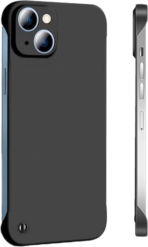 FAOMSEBS for iPhone 13 Mini Case Borderless Slim (Bare Metal Feel) [Ultra Thin as No Case on] Rapid Heat Dissipation Cooling Cover for iPhone 13 Mini Phone Case, Hard PC Resilient Shockproof Cover