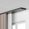 Binario Per Tende A Doppia Fila, Binario Per Tenda Da Soffitto Silenzioso, Binario Per Tende Nascosto Impieghi Gravosi, Binario Per Soffitto Adatto Per Soggiorno E Bagno(Nero,300cm)