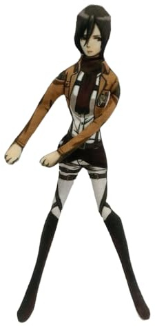 Jilijia Eren Jaeger Plüschfigur Anime Lustige Verdrehbares Kissen Weich Gefülltes Cartoon Kissen 28CM Heimdekoration Sofakissen Schlafzimmerdekoration Geschenke