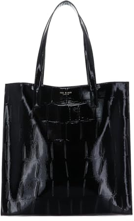 Ted Baker Handtasche Vivanaa Croc Effect Icon Bag Black schwarz