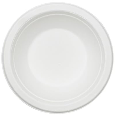 Ferrari Bio | Ciotole 160×37 mm in Bagassa Sbiancata Plastica Usa e Getta, 200 Pezzi, Ciotole Compostabili Ideali per Bar, Ristoranti e Catering