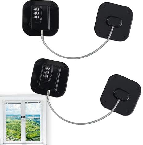 2PCS Password Fridge Lock for Children Safety Refrigerator Lock, Black | Adults Safety Fridge Locks, Cupboard Lock with Strong Adhesive for Freezer Door File Drawer Cabinet Cupboard Windows