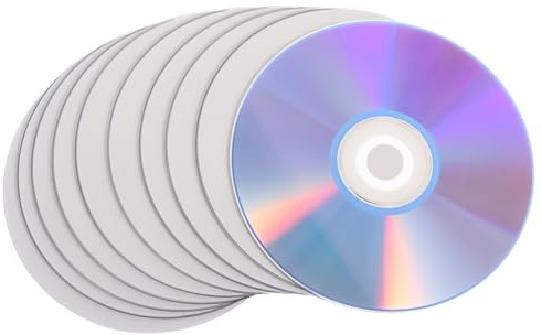 Homoyoyo 10pcs Blank Cd-rw Discs Rewritable Compact Cds for Audio Recording and Data Backup High Capacity Compatible with Computer Burning and Music Storage