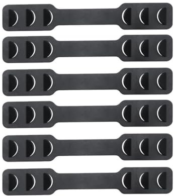 GOOHOCHY Schwarze Maskenhalter 6 Stück Ohrhaken Flexibel Verstellbar für Erwachsene zur Vorbeugung von Ohrreizungen Beim Sport