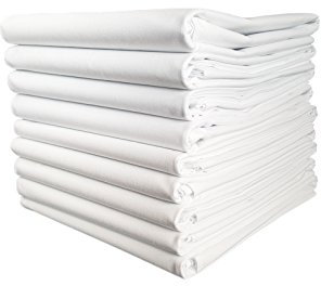 TM Maxx Tischtuch Betttuch Bettlaken Haushaltstuch Sommerdecke Laken in Hotelqualität ⁕ 150g/m² (2) ⁕ 5 Größen ⁕ gesäumt an 2 Seiten ⁕ 100% Baumwolle ⁕ ohne Gummizug (160x260 cm)