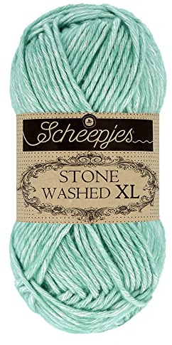 Scheepjes Stone Washed XL 50 g 868 Larimar - Cotton-Acrylic DK Yarn
