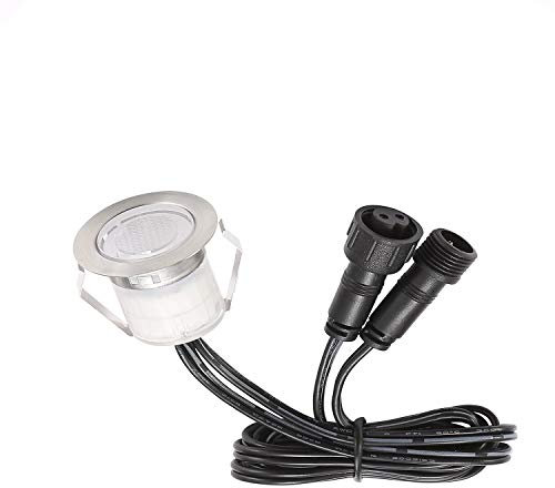 INDARUN RGB Led Decking Lights Waterproof IP67 0.5W Ø30MM - Lighting for Terrace/Patio/Path/Wall/Garden/Decoration