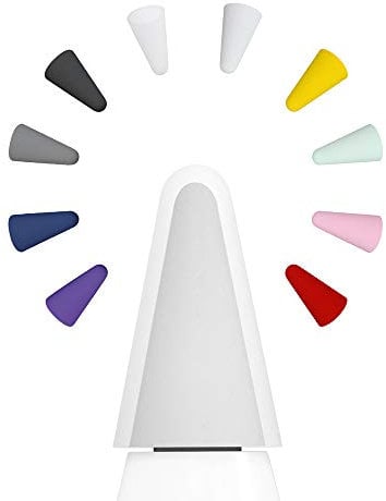 AWINNER Nibs Cover Compatible for Apple Pencil Tips Cover Protector Silicone Tips Case for Drawing Noiseless for IPencil 1&2 (colour-10pcs)