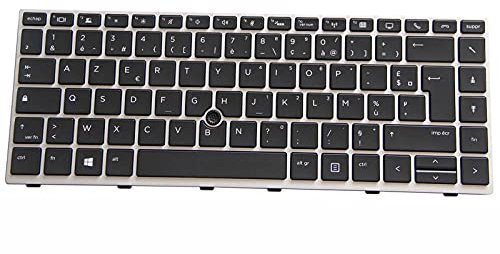 KbsPro AZERTY Clavier pour HP EliteBook 840 G5, 840 G6, 745 G5, 745 G6 Rétroéclairé L11308-051, L11307-051, L14377-051, L14378-051, L09813-051