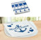Posten Anker Servietten 4er Set Maritim, Papierservietten 3-lagig in 33 x 33 cm, Strand und Schiffe in Blau Weiß, Dekoration für Esstisch und Ferienwohnung