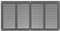 400x200mm Metalica Rejilla de Ventilación con Mosquitera - Gris