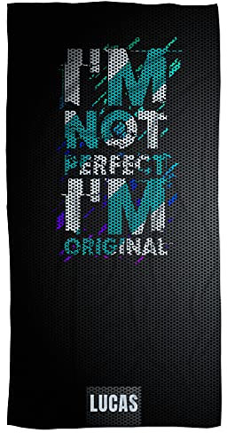 LolaPix Handtuch Fitnessstudio. Handtuch Personalisiert. Mikrofaser Handtuch. Sporthandtuch/Strandtuch/Fitness Handtuch. Superabsorbierend und Antibakteriell. Mit Namen. Perfect