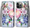Mo-Somnus Kompatibel mit iPhone 13 Pro Hülle (6,1 Zoll), Leder Handyhülle mit Kartenfach PU Ledertasche TPU Bumper Wallet Flip Brieftasche Magnetische Schutzhülle Case Etui (Blume 3)