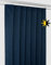 BEAUTEX Verdunkelungsgardine mit Kräuselband U-Band, Blackout Vorhang Blickdicht abdunkelnd, Größe und Farbe wählbar (Breite: 140 cm, Höhe: 145 cm, Navyblau)