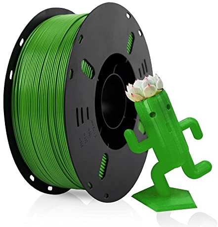 VOXELAB PETG Filament 1.75mm, Hochwertiges 3D Drucker Filament PETG, Gute Haftung für 3D Druck, Ordentliche Spule, Präzise Maßgenauigkeit +/- 0.02 mm, 1kg (2.2lbs), PETG Grün