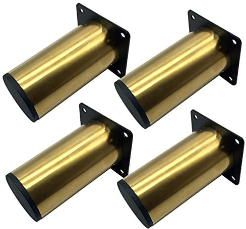 LUOFDCLDDD Meubles Legsfurice Pied Metal, Meubles Mémaniques Mobilaires Mobires Pieuts Biblage Diy, Acier Inoxeux Pour Capet Chapbook Coupa/10Cm/3.9In