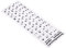 PATIKIL Russian Keyboard Layout Stickers, 2 Pack Universal Keyboard Replacement Cover for Notebook Desktop Computer Keyboards, White Background Black Lettering