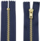 AERZETIX - C61315-2er-Set nicht trennbare Reißverschlüsse 20 cm aus metall - zipper - Farbe dunkelblau - nähzubehör lederwaren etuis röcke kleider hosen kurzwaren