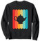 Teekanne Silhouette Retro Vintage Linien 70er 80er Jahre Used-Look Sweatshirt