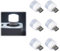 Neiaoas USB Night Lights - Energy-Saving LED Mini White Lights (6 Pack) ideal for Bedroom, Nursery, Hallway, Kitchen