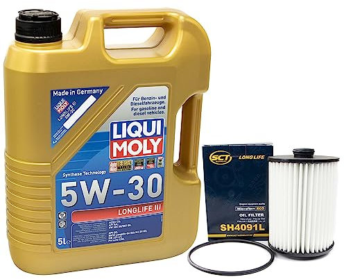 Motoröl Set Longlife III 5W-30 LIQUI MOLY 5 Liter + Ölfilter SH4091L