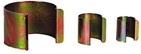 Generico 20 Stück Gewächshausklammern aus Stahl zur Sicherung der Abdeckplane (Metall, Durchmesser 35 mm, Silver)