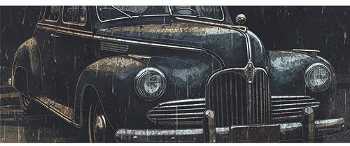 DNOVING 2 Rollen Vintage Car Geburtstag Geschenkpapier - 147,3 x 58,4 cm Geschenkpapier für Jungen & Mädchen Geburtstag & Weihnachten GWP-481072657