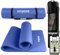 unycos - Gymnastikmatte - Yogamatte Rutschfest【183x60 cm】NBR 15 mm Dicke | Inkl. Tragegurt und E-Book mit Übunge, Sportmatte Ungiftig für Fitness, Pilates & Gym, Home Sport (Blau)