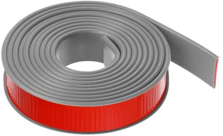 sourcing map U-förmiges Kantenband, 1-3/32 Zoll x 9,8 Fuß (28 mm x 3000 mm), Selbstklebender Flexibler TPE-Furnierkantenkantenschutz für die Reparatur von Möbeln, Schränken, Tischen, grau