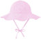 Durio Sonnenhut Baby Hut Kinder Verstellbarer Faltbare UV-Schutz mit Verstellbarem Bindebändern und Breite Krempe Rosa Streifen 0-6 Monate (Tag Size XS)
