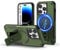 Tuvror Magnetic for iPhone 14 Pro Case with stand, [Compatible with MagSafe] Built-in kickstand, Military Drop Protection, Rugged Heavy Duty Shockproof Protective Phone Cover for iPhone 14 Pro (Green)