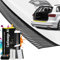 CarDesign AI Ladekantenschutz passend für SEAT Leon 3 (5F) 2012-2020 (5-Türer Kompakt): Komplettset mit passgenauer Lackschutzfolie, Kratzschutz für Kofferraum/Stoßstange Auto (Carbon-Schwarz)