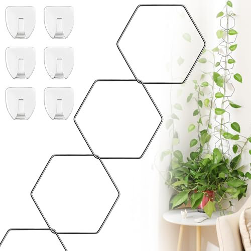 Kletterhilfe Pflanzen Rankhilfe Zimmerpflanzen,Kettengitter Rankhilfen für Kletterpflanzen,Blumenstütze Topfpflanzen Rankgitter,Pflanzgitter für Monstera,Pothos,Efeu und Mehr Topfpflanzen