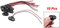 dissot 10 x connettore batteria 9V cablato in ecopelle nera tipo T