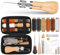 40pcs Sewing Awl Kit, Portable Awl Tool Sewing with Instructions, Leather Awl Sewing Punch with Bag, Leather Sewing Waxed Thread Kit for DIY Repair Craft