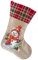 Demiawaking DIY 5D Diamant Malerei Weihnachtsstrumpf Weihnachtssocken Diamond Painting Socke Stickerei Weihnachtsdeko Geschenk Tasche Handwerk Party Deko Geschenk (W)