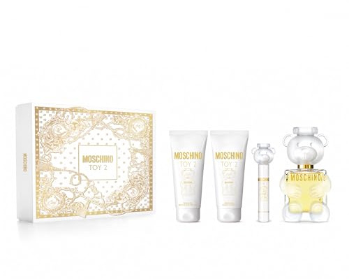 Moschino Toy 2 Eau de Parfum Geschenkset 2024 (100 ml Eau de Parfum, 50 ml Körperlotion, 50 ml Duschgel, 10 ml Reisespray)