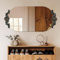 Artloge Miroir Mural Décoratif Baroque: 50×100cm Miroir Oval d'Entrée Vintage avec Decoration Sculptée Ancienne Dorée Grand Miroir de Maquillage Antique Design pour Chambre Salon Café