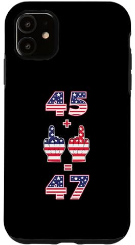 iPhone 11 Funny Trump Middle Fingers - 45 47 Case