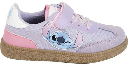 CERDÁ LIFE'S LITTLE MOMENTS Sneakers Interactive da Bambino con Suola Stitch TPR, Scarpe da Ginnastica, Viola, 34 EU
