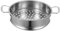 Cabilock Dampfgarer Aus Edelstahl Dampfkorb Gemüsedampfer Dampfgareinsatz Dimsum-dampfgarer Dampftopf Zum Kochen Tamale-dampftopf Dampfgarerständer Dampf Einmachglas Rostfreier Stahl Silver