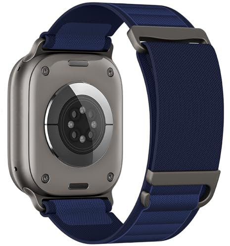 LontL Nylon Loop Compatible avec Bracelet Apple Watch Ultra 2 1, Series SE 10 9 8 7 6 5 4 3 2 1, Sport Bracelets pour iWatch 49mm 46mm 45mm 44mm Femmes Hommes