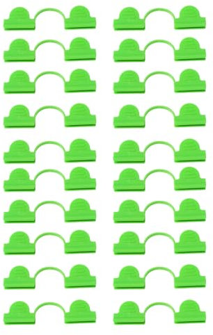 SGERUFZ 20 Clips pour Serre en Plastique Robuste pour Fixation de Bâche, Filet d'Ombrage et Filet Anti-Insectes (4mm)
