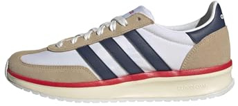 adidas Men's Run 70S 2.0 Shoes, FTWR White/Dark Blue/Warm Sandstone, 12 UK
