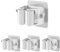 Doctor Robot COLGADOR ESCOBAS Y FREGONAS – SOPORTE ADHESIVO PARED DE FÁCIL INSTALACIÓN PARA BAÑOS, COCINAS, GARAJES O MUEBLES DE LIMPIEZA (PACK DE 4 UNIDADES)