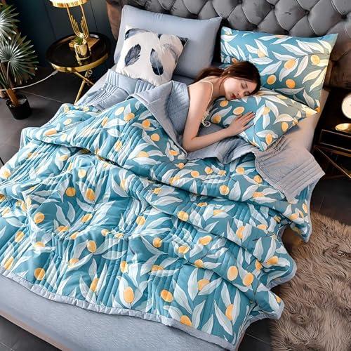 YAOYI Gesteppte Tagesdecke für Einzelbett, 150 x 200 cm, Mikrofaser, decklos, Sommerdecke, weiche Luxus-Sofa-Decke für alle Jahreszeiten