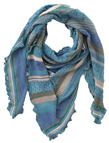 Invero, Merino Dreieckstuch/Schal Kyra, 100% Wolle (Fjord)